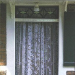 Красивая занавеска, вязаная крючком