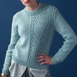 Пуловер спицами