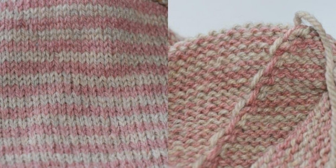 Смена цвета нити при круговом вязании