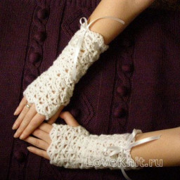 Ажурные митенки - стильный аксессуар