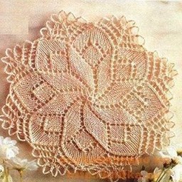 Салфетка “Нарцисс” спицами