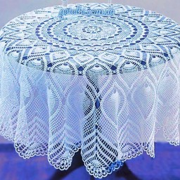 Красивейшая ажурная скатерть крючком. Схемы вязания