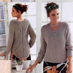 Пуловер с ажурной спинкой от Zara