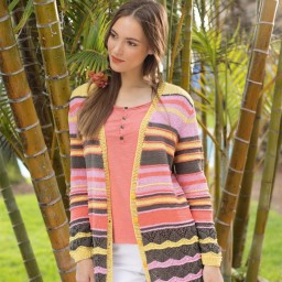 Полосатый кардиган