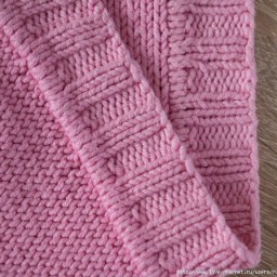 Как связать красивую планку с двойным краем