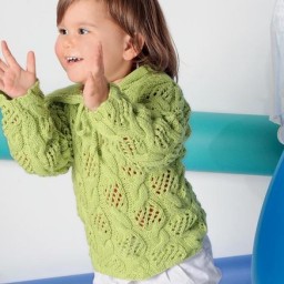 Пуловер с капюшоном для девочки