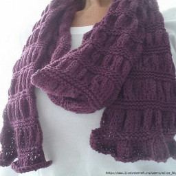 ​Шарф гармошкой