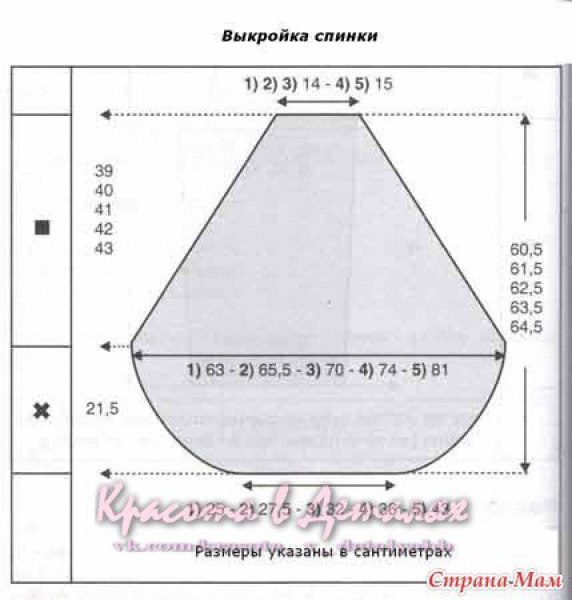 ​Пончо спицами