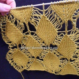 ​Узоры спицами со спущенными петлями - ажурно и красиво!