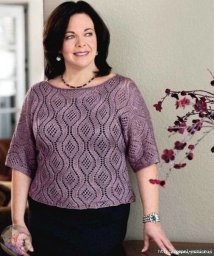 Джемпер для прекрасных дам с формами