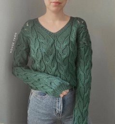 Джемпер спицами