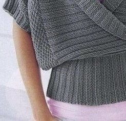 Пуловер с воротником "шалька"