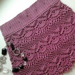 Узор для юбочки, связанной крючком