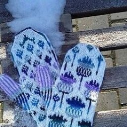 Варежки спицами