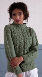 Интересный джемпер спицами