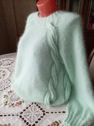 Красивый реглан спицами