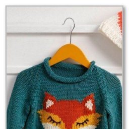Очаровательный пуловер, вяжем детям