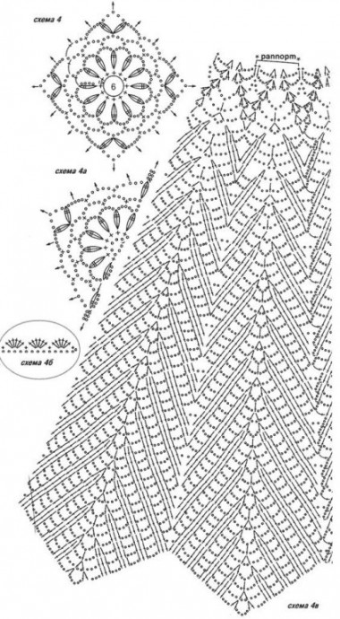 Подборка схем для вязания ажурных юбок