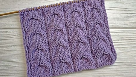 Узор простая коса спицами для начинающих