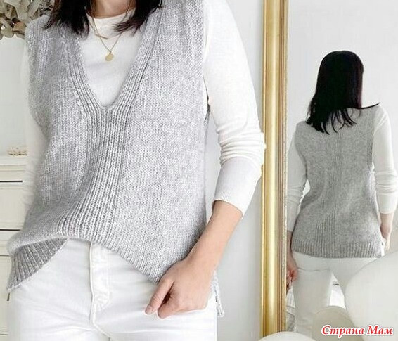 Красивый жилет спицами Красивый жилет спицами