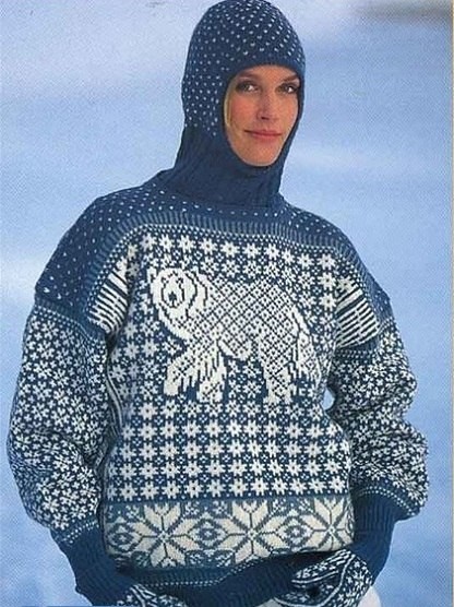 Зимний узор для зимнего свитера