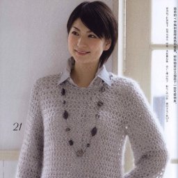 Ажурный джемпер крючком