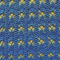 Ажурный узор крючком