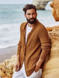 Мужской жакет спицами