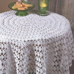 Ажурная скатерть, вяжем крючком