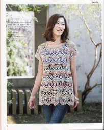 Ажурная туника крючком