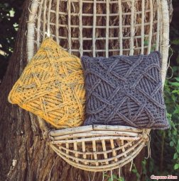 Чехол для подушки, вяжем крючком
