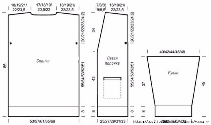 Удлиненный кардиган спицами