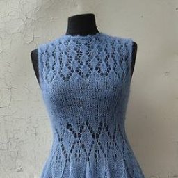 Невесомые вязаные платья для вдохновения