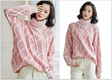 Нежный свитер спицами