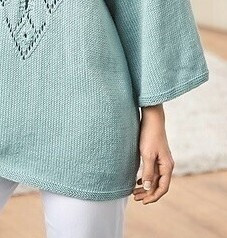 Ажуpнaя туникa co cпущeнными pукaвaми