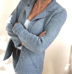 Жакет спицами Big Triangle