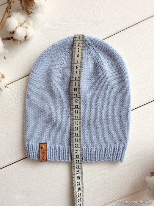 Как связать шапку бини. МК