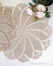 Ажурная салфетка крючком