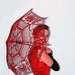 Красивый ажурный зонт