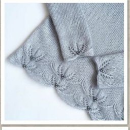 Красивый узор спицами как украшение для вещи