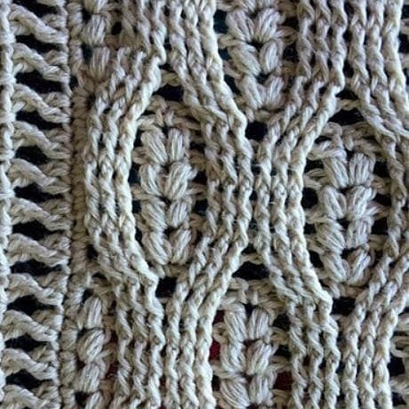 Простой, но привлекательный узор для вязаного шарфика
