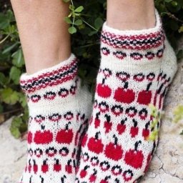 Жаккардовые узоры для носочков