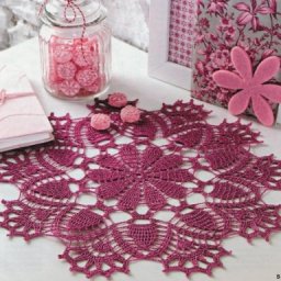 Ажурная салфетка крючком