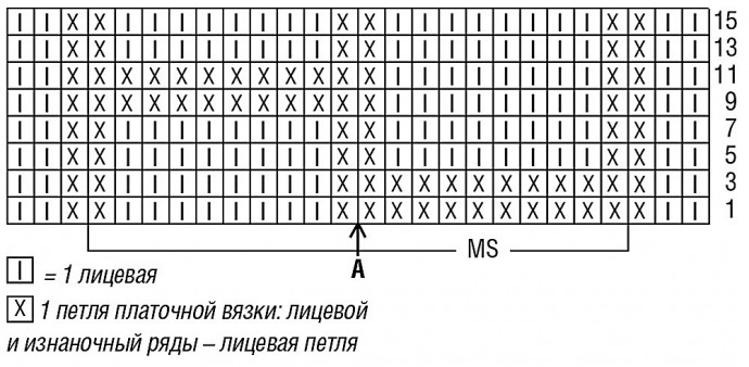 Жакет и топ рельефным узором