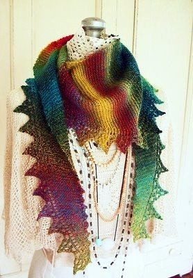 Шаль-шарф/бактус "Недотрога"