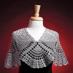Нежная накидка крючком