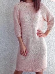 Базовое платье спицами