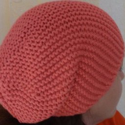 Простая шапка-бини, готовимся к осени!