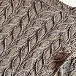 Узор "Лианы", вяжем спицами