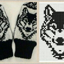 Варежки спицами